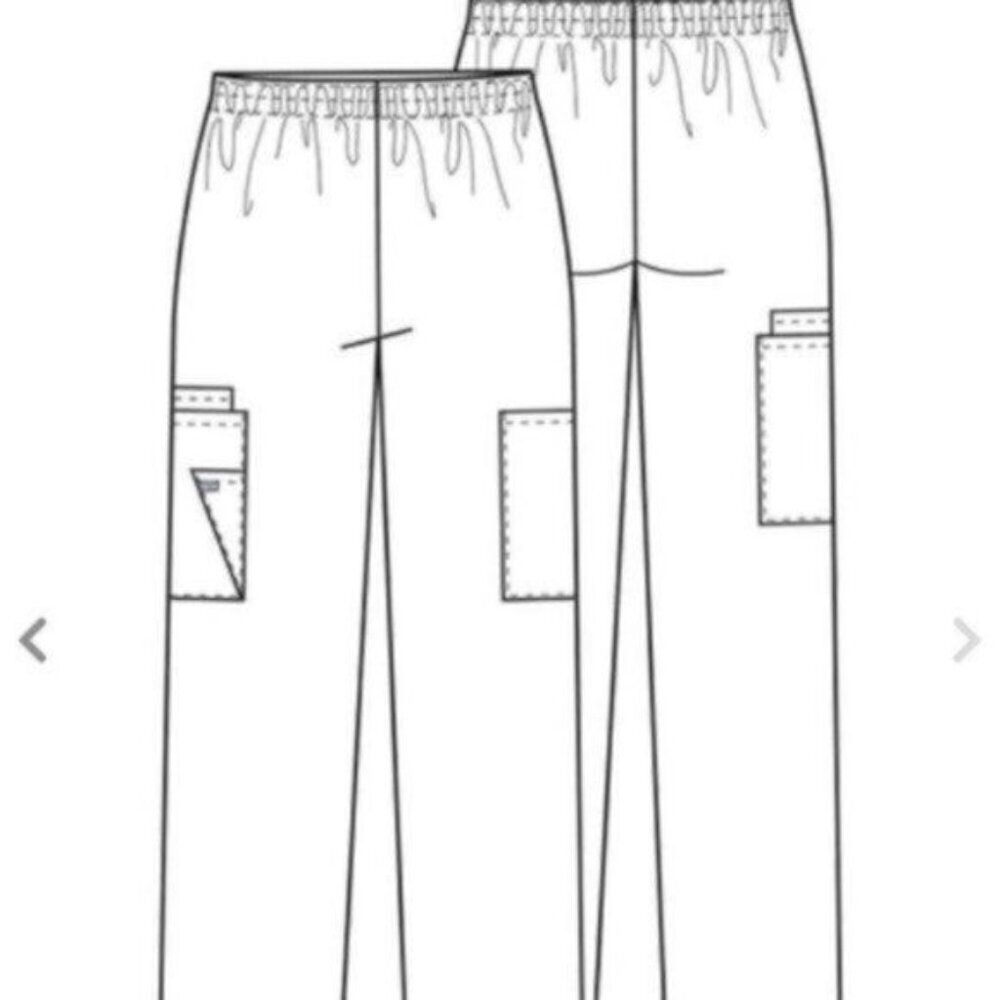 NWT Cherokee Workwear Women's Scrubs Elastic Waist Utility Scrub Pants - Picture 3 of 5